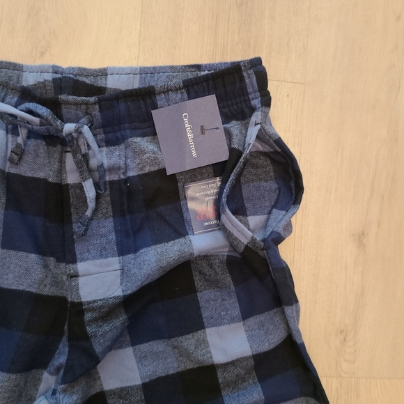 New Mens Pajama Pants. Size Med. Blue Checkered Pattern. Lightweight Flannel. - Picture 4 of 5